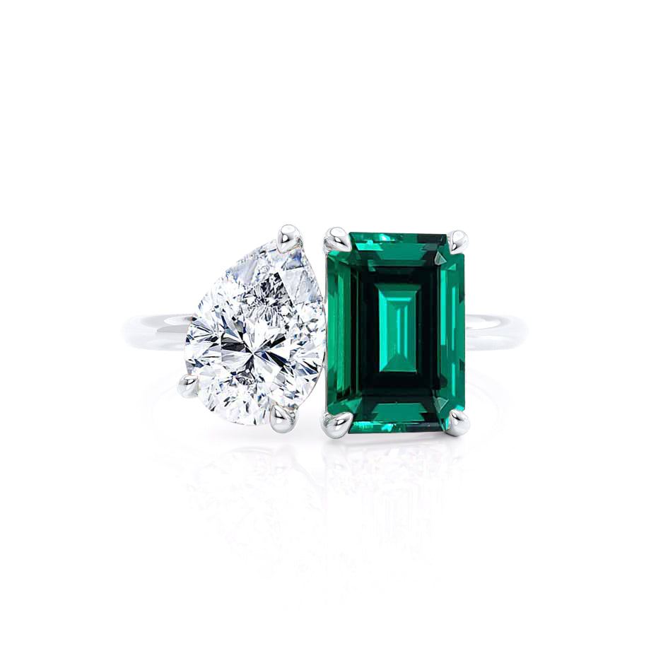 Angled view – An artistic shot emphasizing sparkle, brilliance, and vivid hue from an angled perspective.