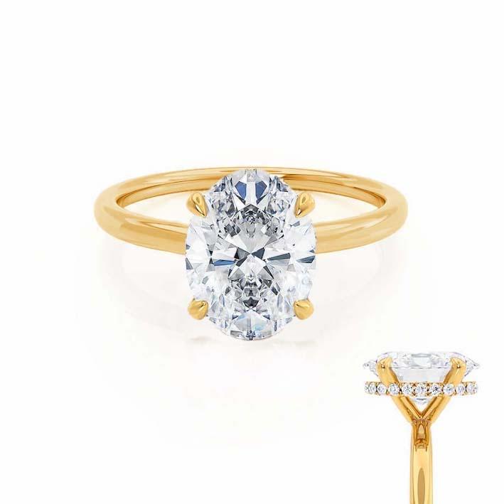 Hand-holding shot featuring the yellow gold ring worn casually.