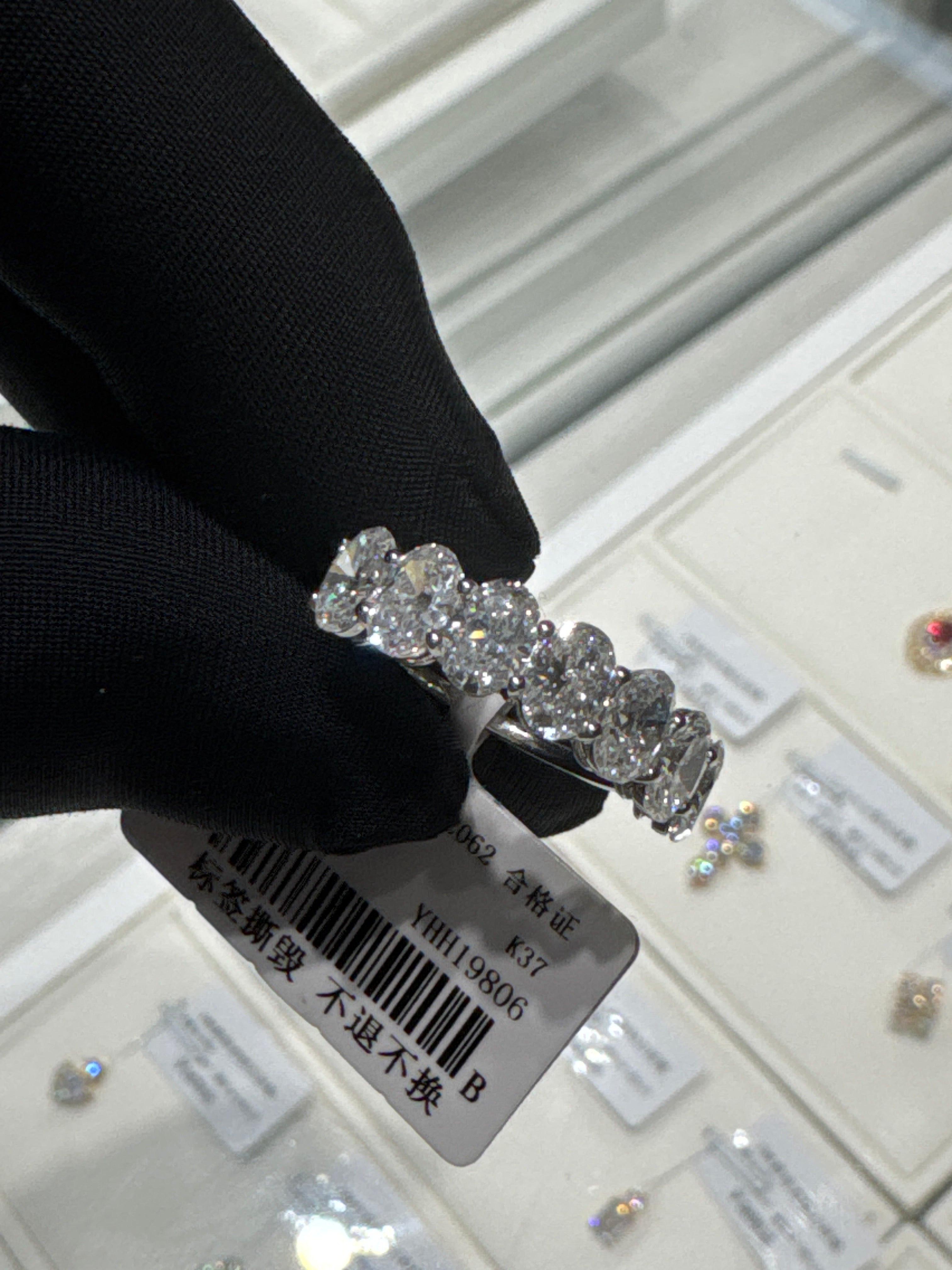 Payment for Tdell to pay (18k Yellow Gold 7-Stone Lab Diamond Band, size 6, ~2.22ctw)