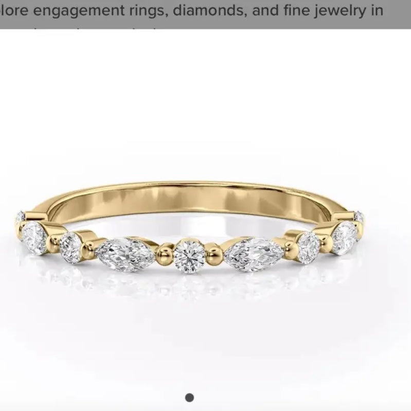 Custom Ring Set Link for Destiney to pay(2.5carat pear cut engagement ring+matched wedding band)