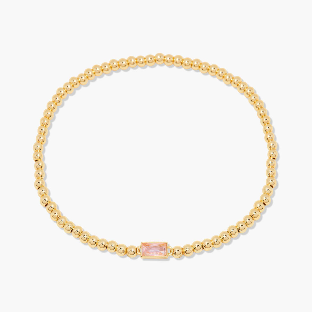 18K Gold Infinite Birthstone Bracelet