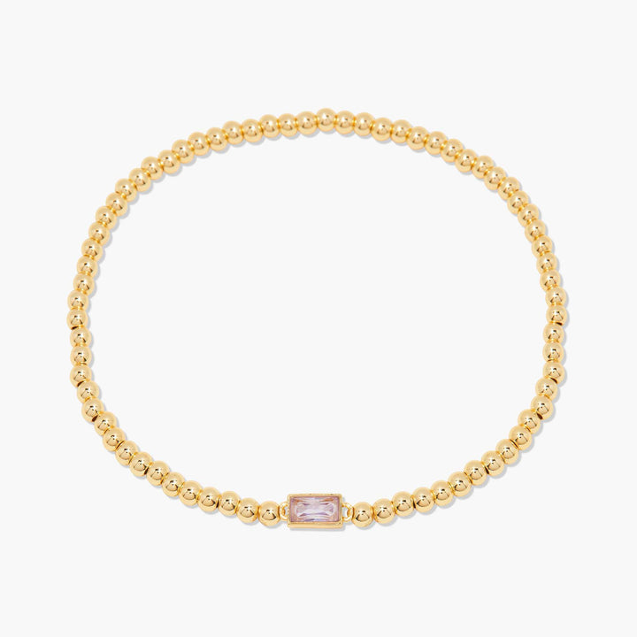 18K Gold Infinite Birthstone Bracelet