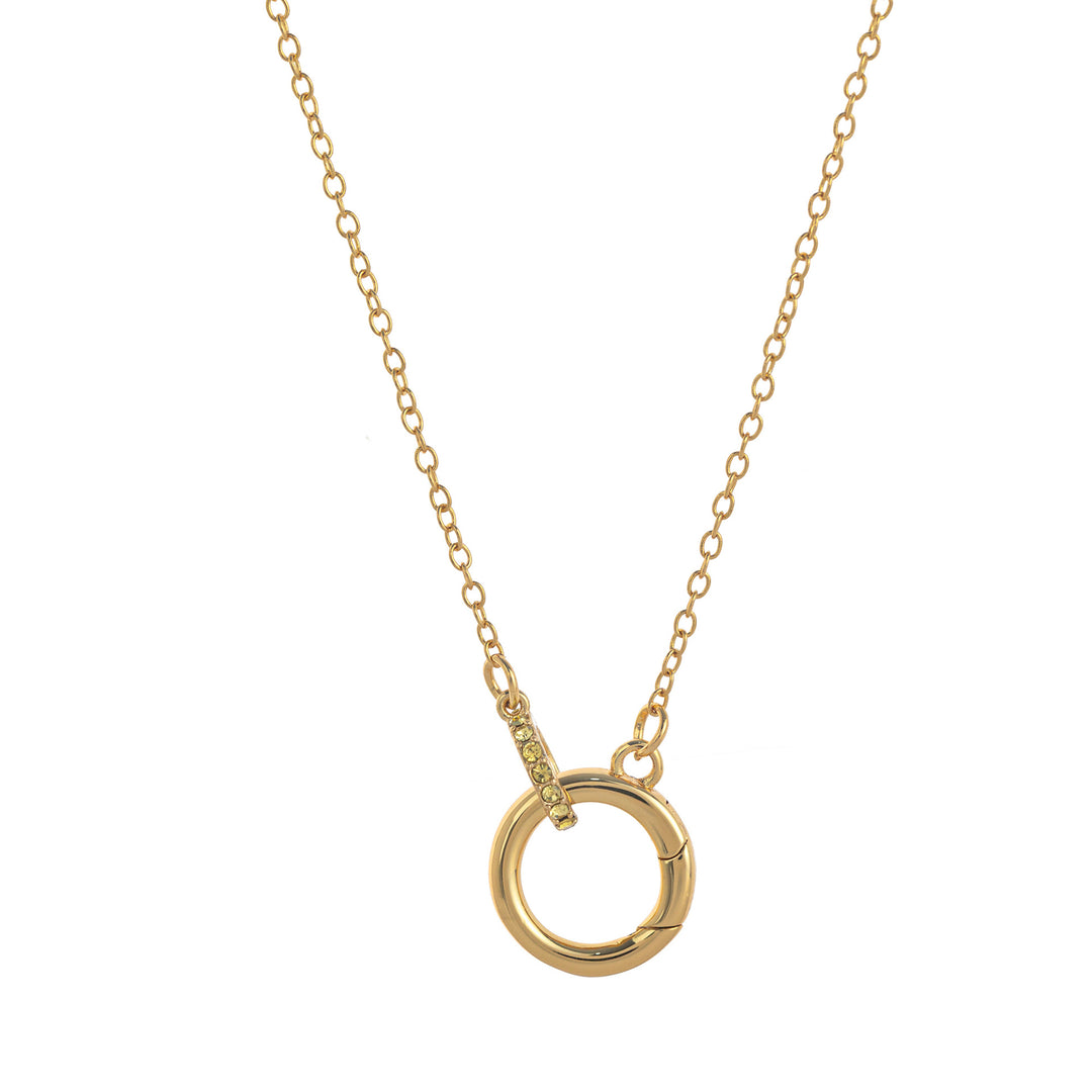 18K Gold Eternal Birth CircleNecklace