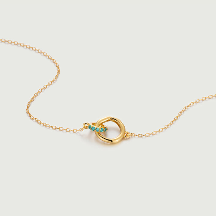 18K Gold Eternal Birth CircleNecklace