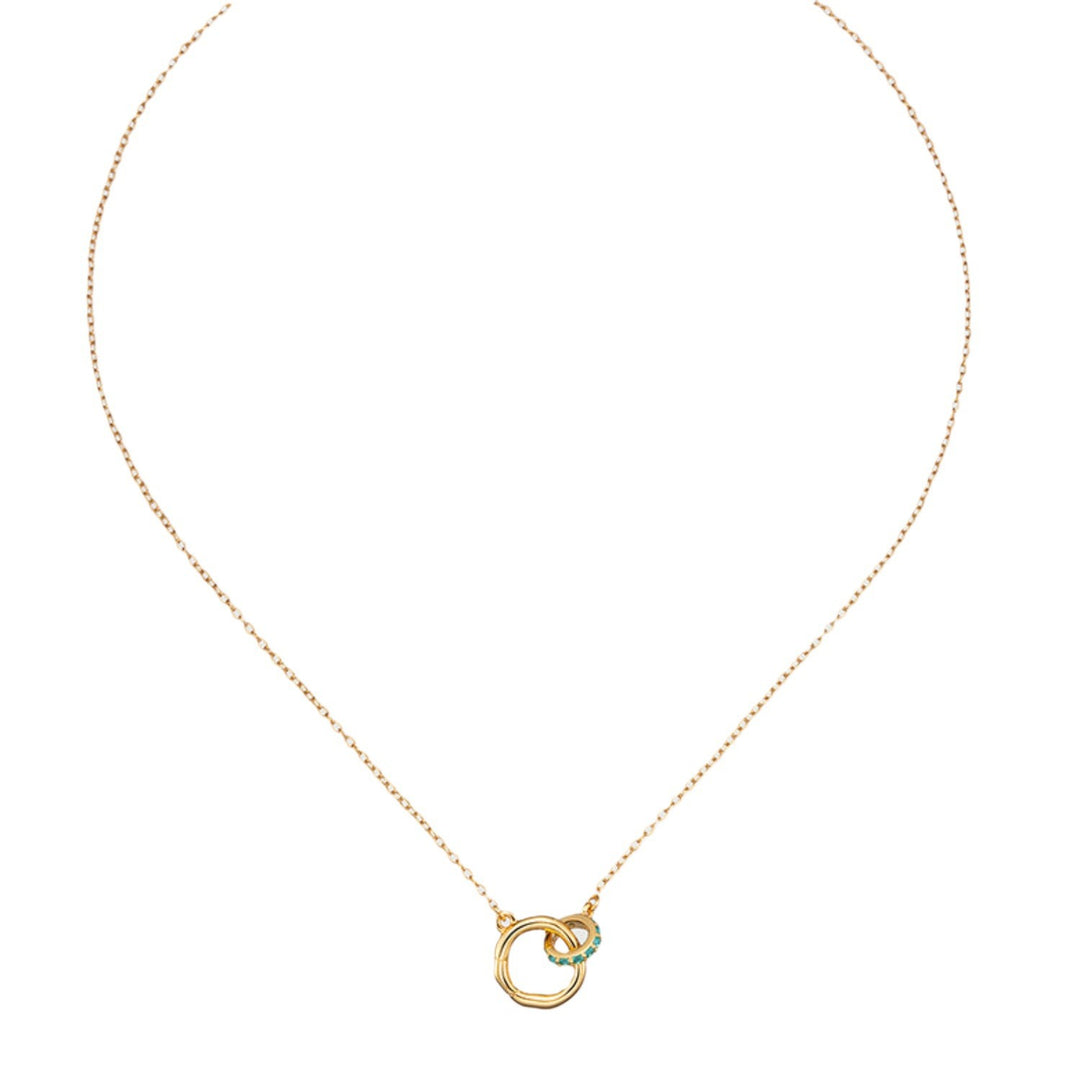 18K Gold Eternal Birth CircleNecklace