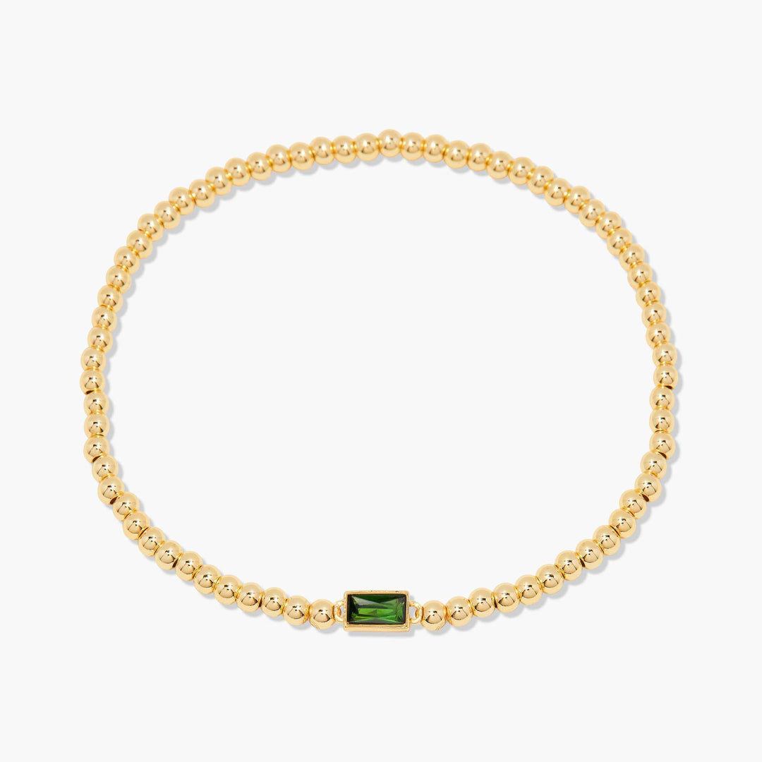 18K Gold Infinite Birthstone Bracelet