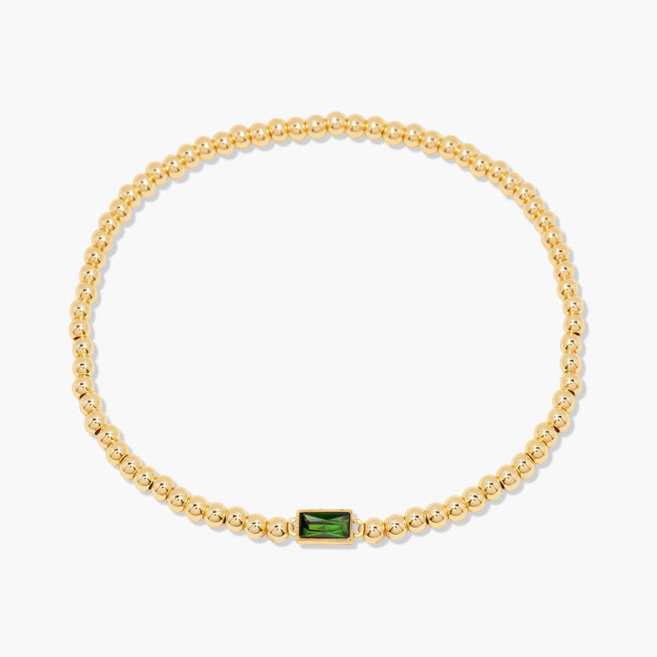 18K Gold Infinite Birthstone Bracelet