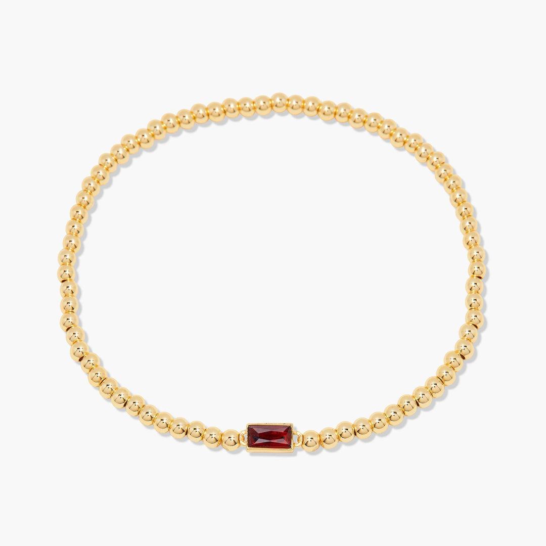 18K Gold Infinite Birthstone Bracelet