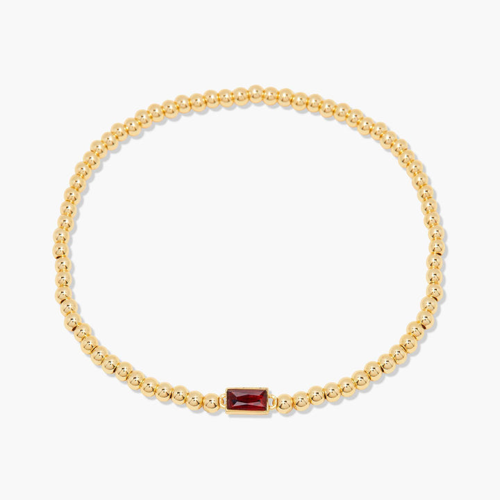 18K Gold Infinite Birthstone Bracelet