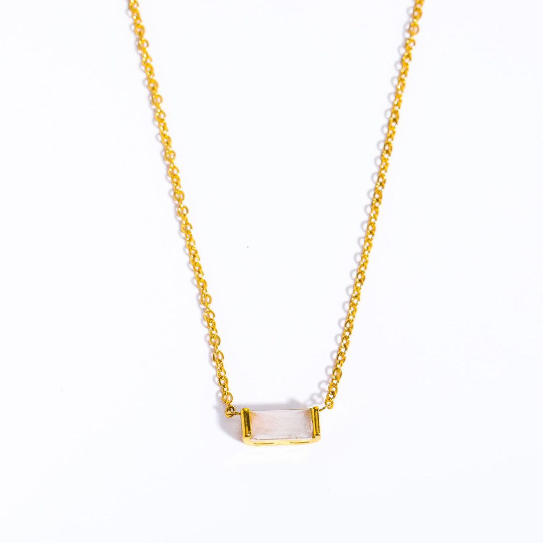 18K Gold Eternity Birthstone Necklace