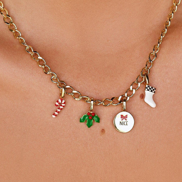 Amazon Hot Sale New Christmas Vibes Gingerbread Man Necklace Clavicle Chain Jewelry Niche