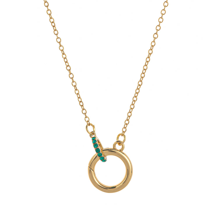 18K Gold Eternal Birth CircleNecklace