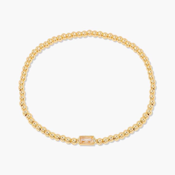 18K Gold Infinite Birthstone Bracelet