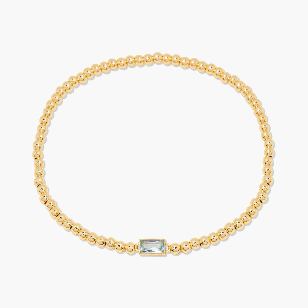 18K Gold Infinite Birthstone Bracelet