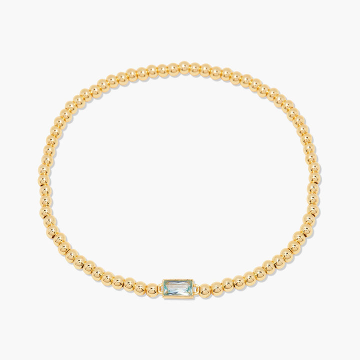 18K Gold Infinite Birthstone Bracelet