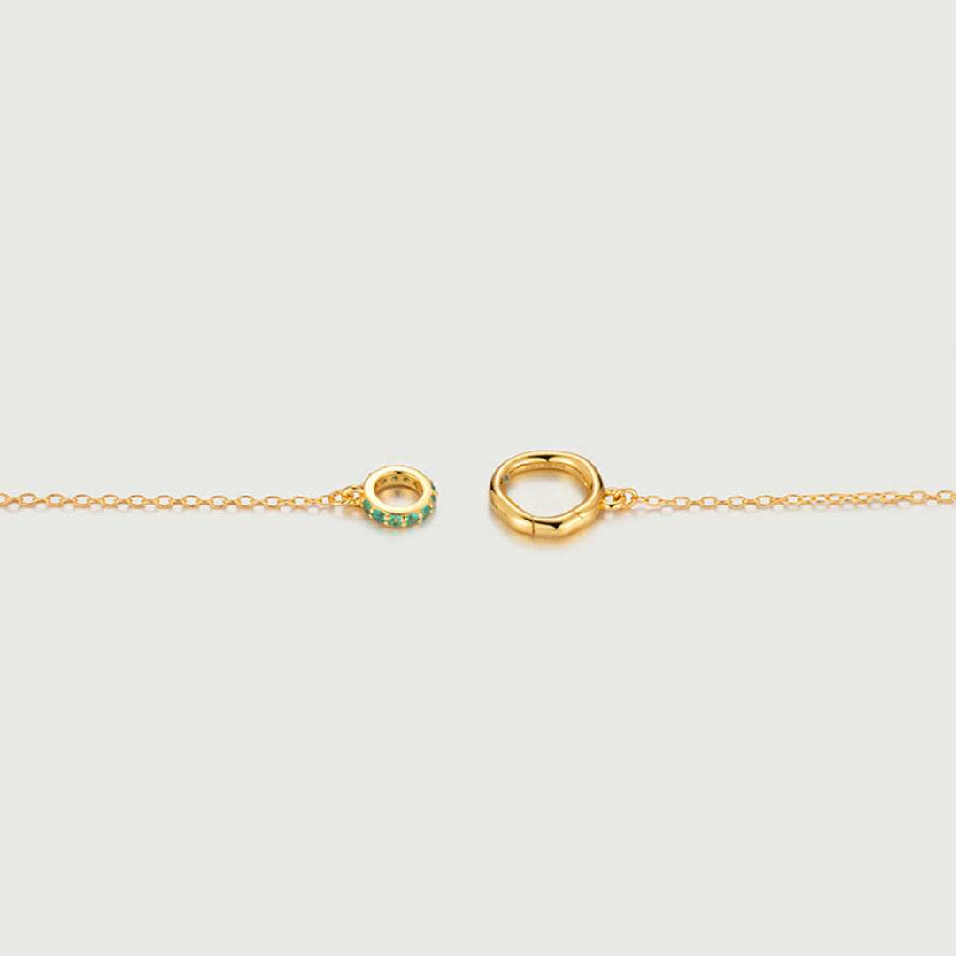 18K Gold Eternal Birth CircleNecklace