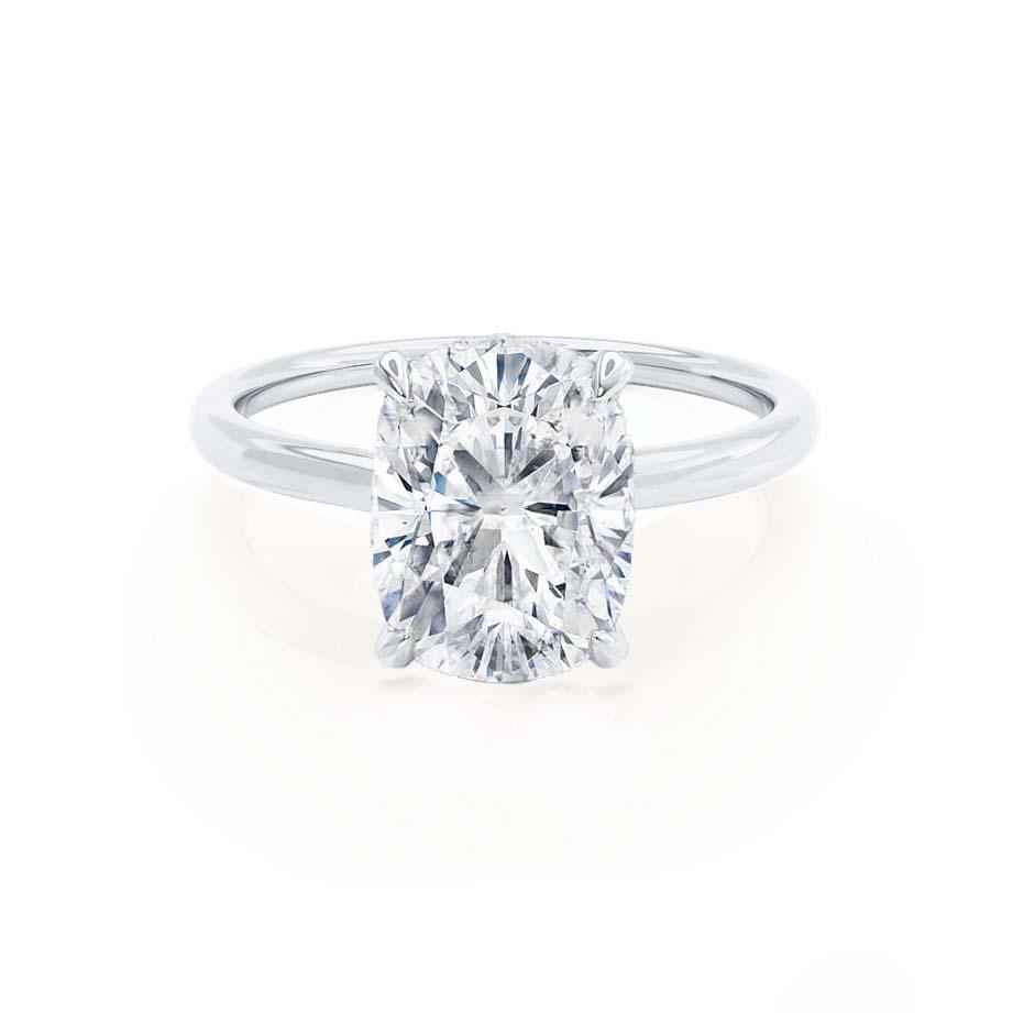 Angled close-up displaying brilliance, shape, and the fine craftsmanship of the setting.